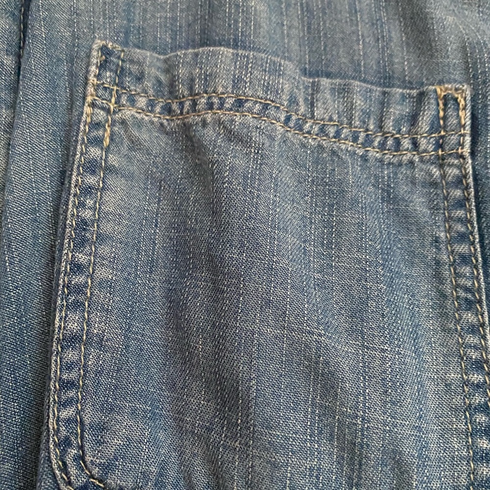 American Eagle Jean Button Up - image 4